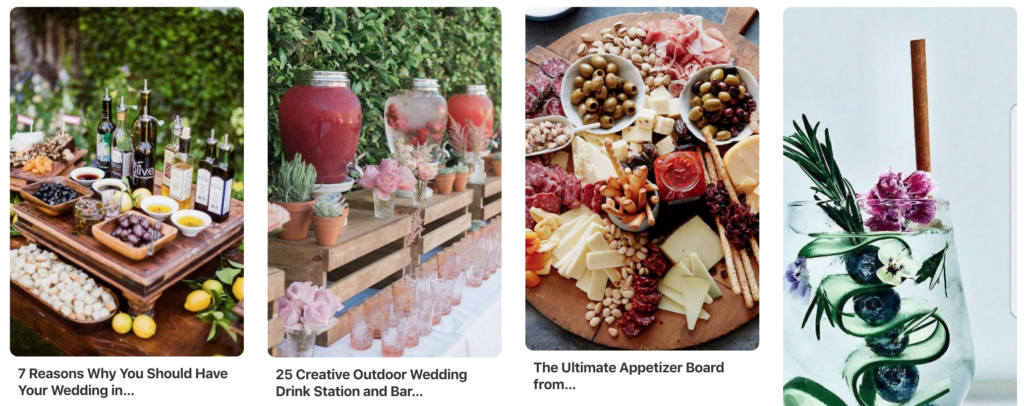 diy wedding happy hour