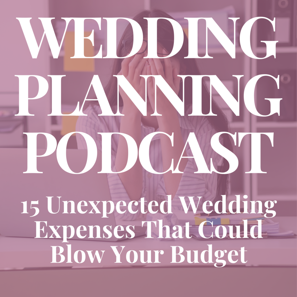 unexpected wedding expenses